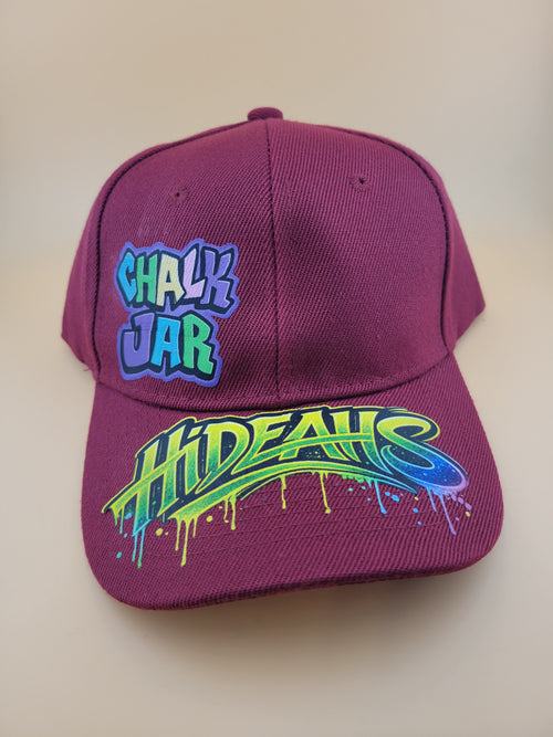 Branded Baseball Cap Dark Red/maroon